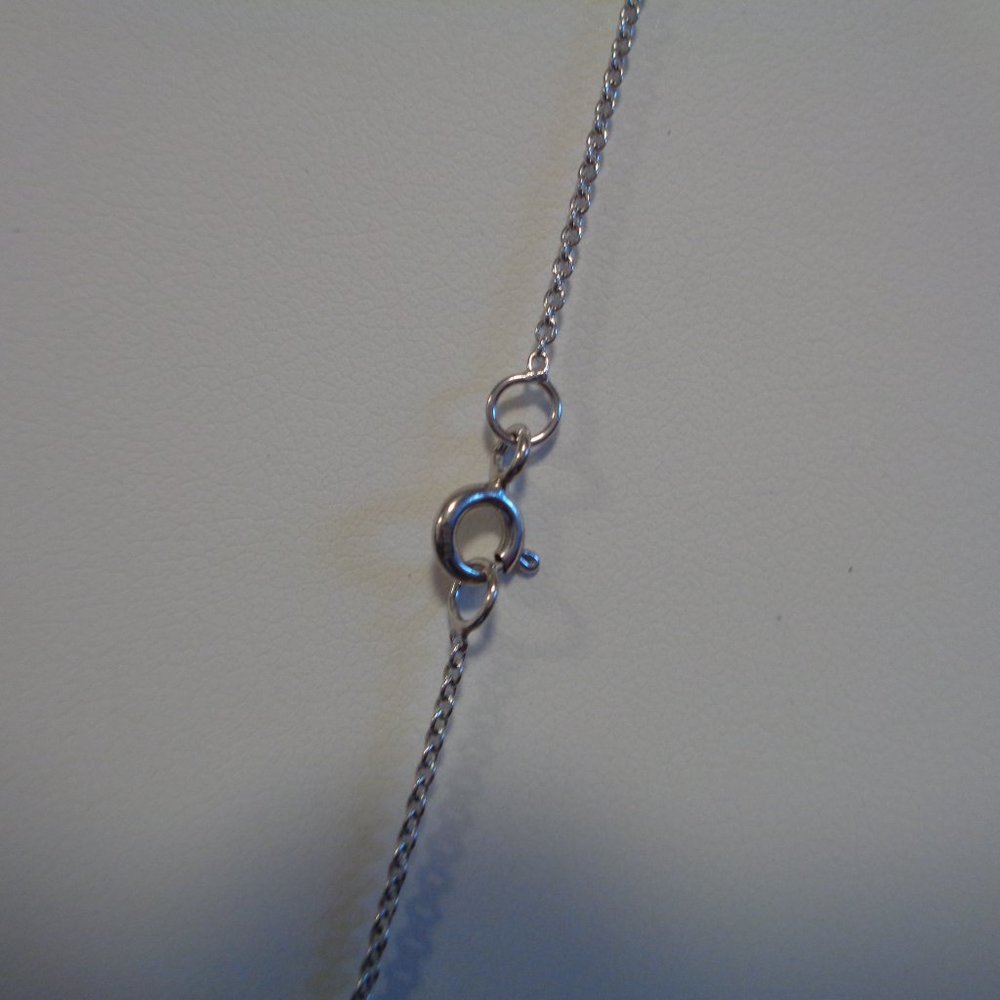 Black Spinel Sterling Silver Star Pendant w/Chain NIB - Picture 6 of 12